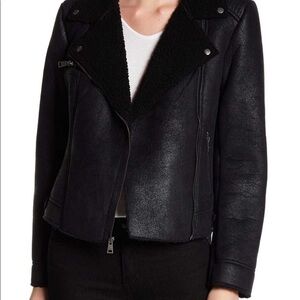 Levi’s Black Fur Lined Moto Jacket (D1A)